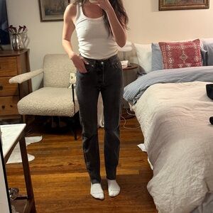 Levi’s 501 Washed Black Jeans